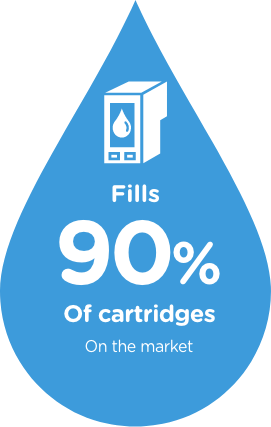 Rempli 90% des cartouches du marché