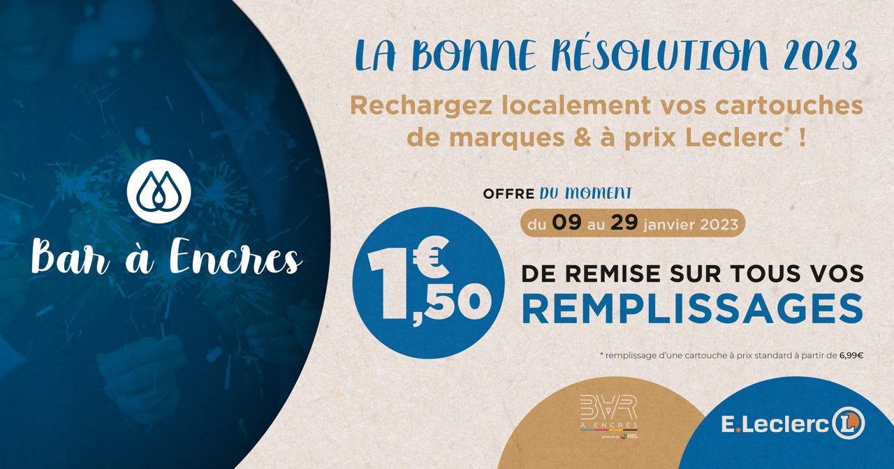 Offre Leclerc bar à encres